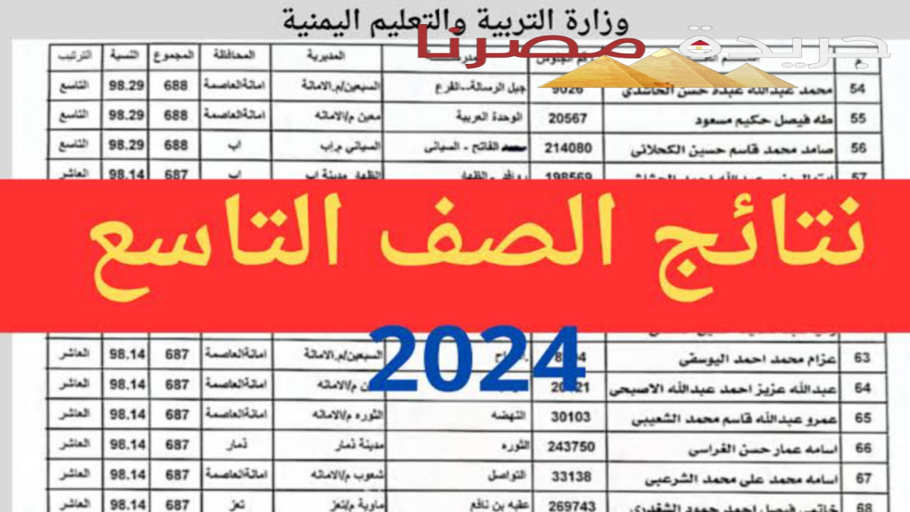 استعلم الآن برقم الجلوس عن نتائج الصف التاسع في اليمن 2024