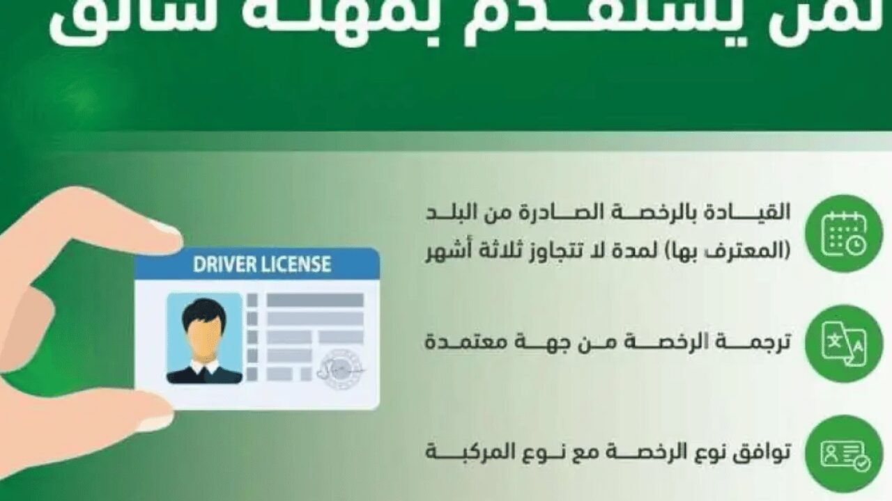 السعودية تبدا في السماح لمواطني الدول الاجنبية باستخدام بطاقة القيادة الخاصة ببلدانهم بهذة الشروط فقط