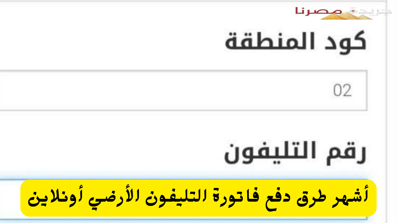 طرق دفع فاتورة التليفون الأرضي أونلاين من المنزل