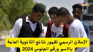 الإعلان الرسمي لظهور نتائج الثانوية العامة بالاسم ورقم الجلوس 2024 20240729 224608 ٠٠٠٠