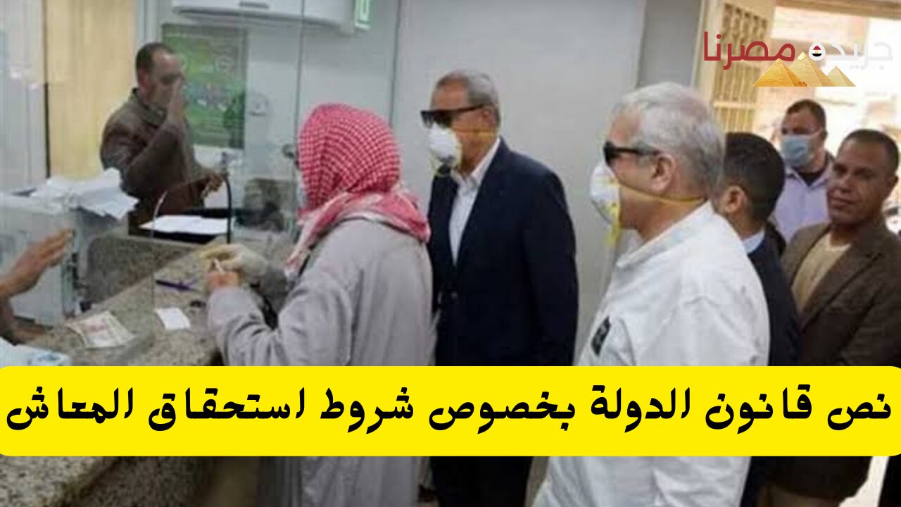 نص قانون الدولة بخصوص شروط استحقاق المعاش