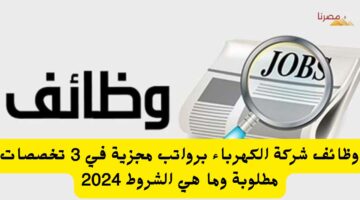 وظائف شركة الكهرباء