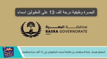 استعلم هسة. رابط الاستعلام عن قائمة أسماء المقبولين في 13 ألف درجة وظيفية