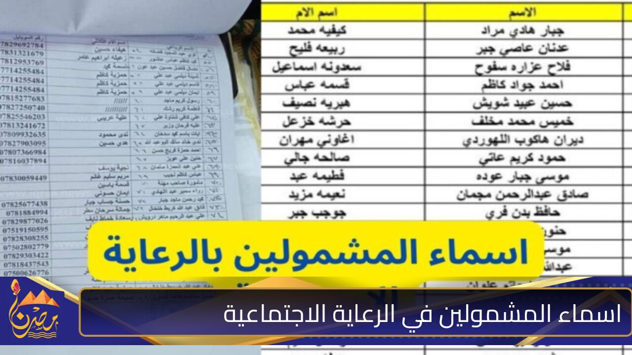 من هنا اعرف اسمك….خطوات الاستعلام عن أسماء المشمولين بالرعاية الاجتماعية الوجبة الأخير