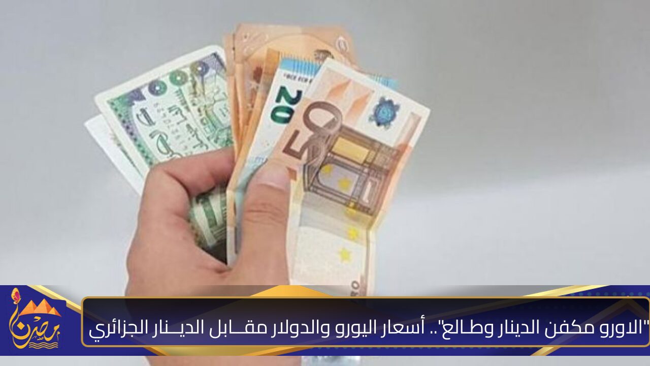 “الاورو مكفن الدينار وطـالع”.. أسعار اليورو والدولار مقــابل الديــنار الجزائري اليوم في الجزائر الخميس 31 أكتوبر.. “السوق ولع نـاار”