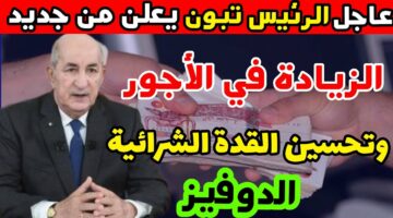 الرئيس تبون يعلن زيادة في الأجور بنسبة 100 5