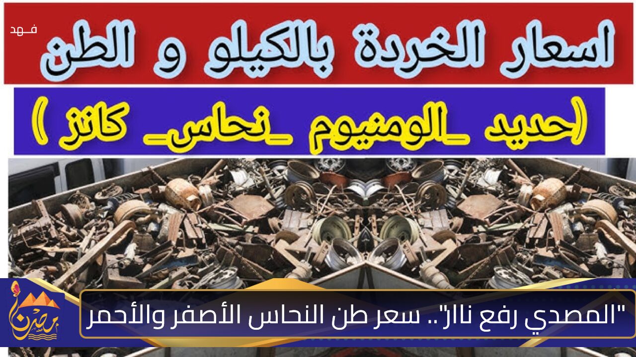 “المصدي رفع ناار”.. سعر طن النحاس الأصفر والأحمر (والكانز الخردة) اليوم الأحد 27-10-2024 في بورصة المعادن..”طالع لفووق”