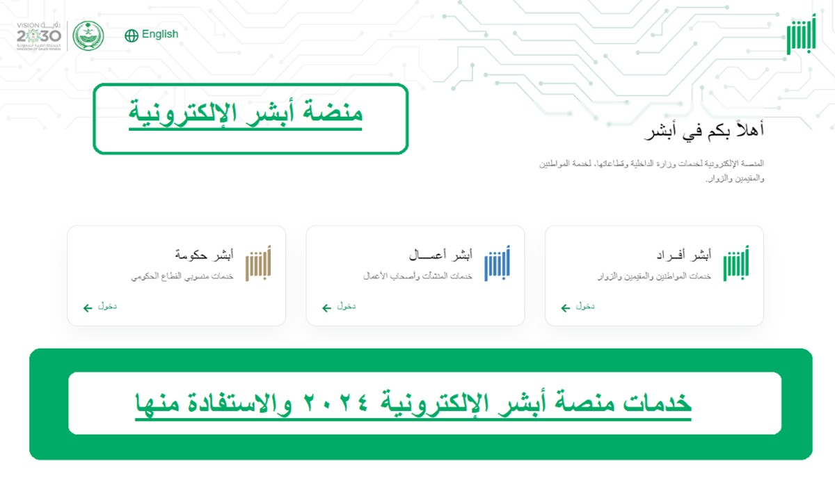 خدمات أبشر 2024 وكيفية الاستفادة منها.. تحويل رقمي يسهل حياتك في السعودية