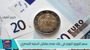 سعر اليورو اليوم في بنك مصر مقابل الجنيه المصري .jpg