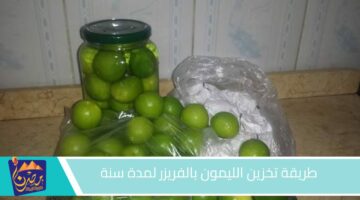 طريقة تخزين الليمون بالفريزر لمدة سنة .jpg 2