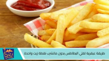 طريقة عبقرية لقلي البطاطس بدون ماتشرب نقطة زيت واحدة