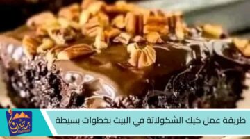 طريقة عمل كيك الشكولاتة في البيت بخطوات بسيطة