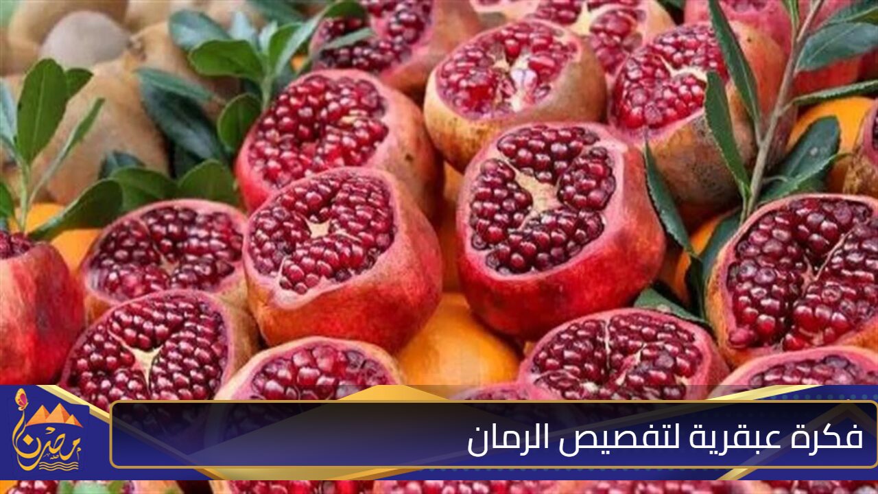 بخطوات بسيطة وسريعة .. فكرة عبقرية لتفصيص الرمان من غير تعب